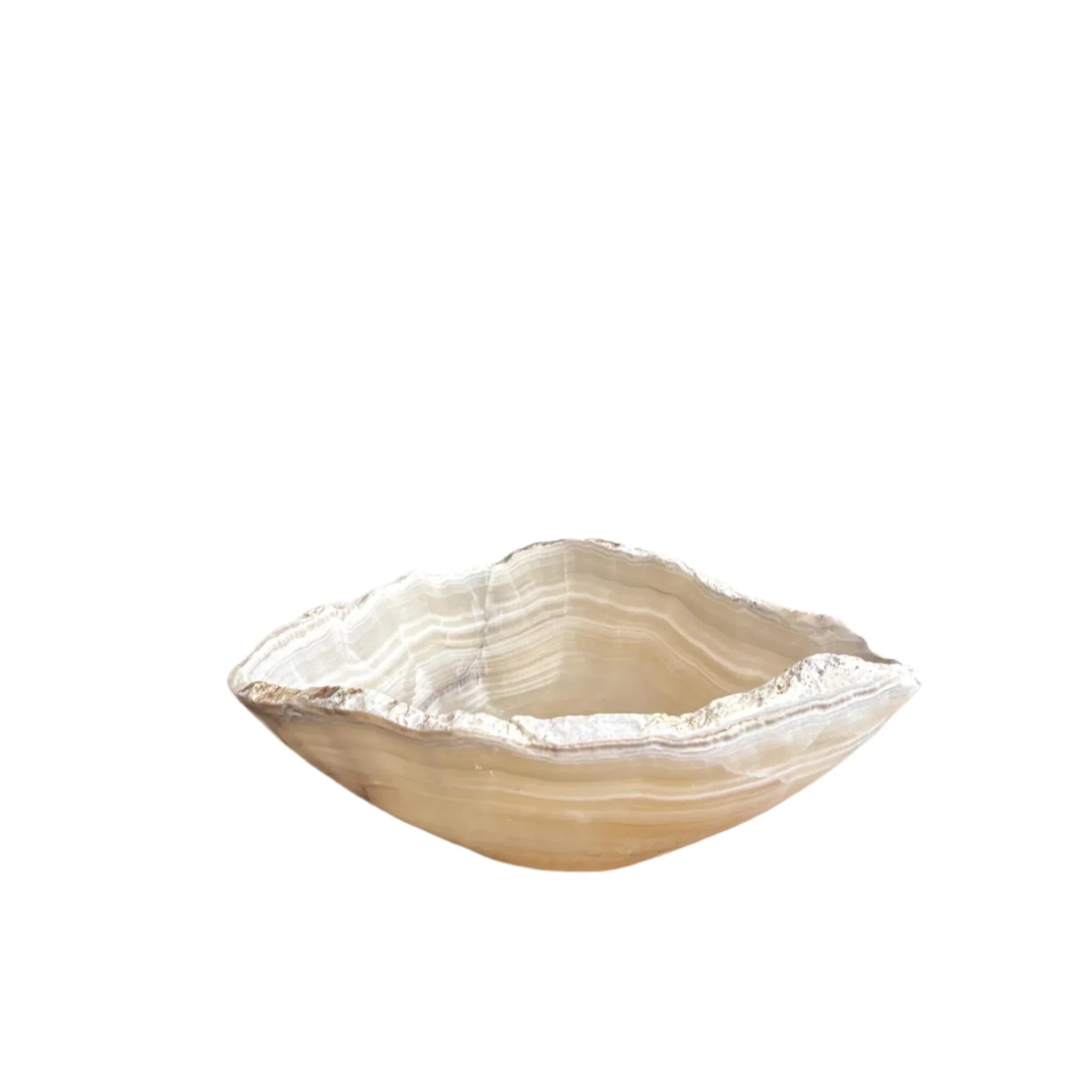 Hand Carved Amber Onyx Bowl - The Mayfair Hall
