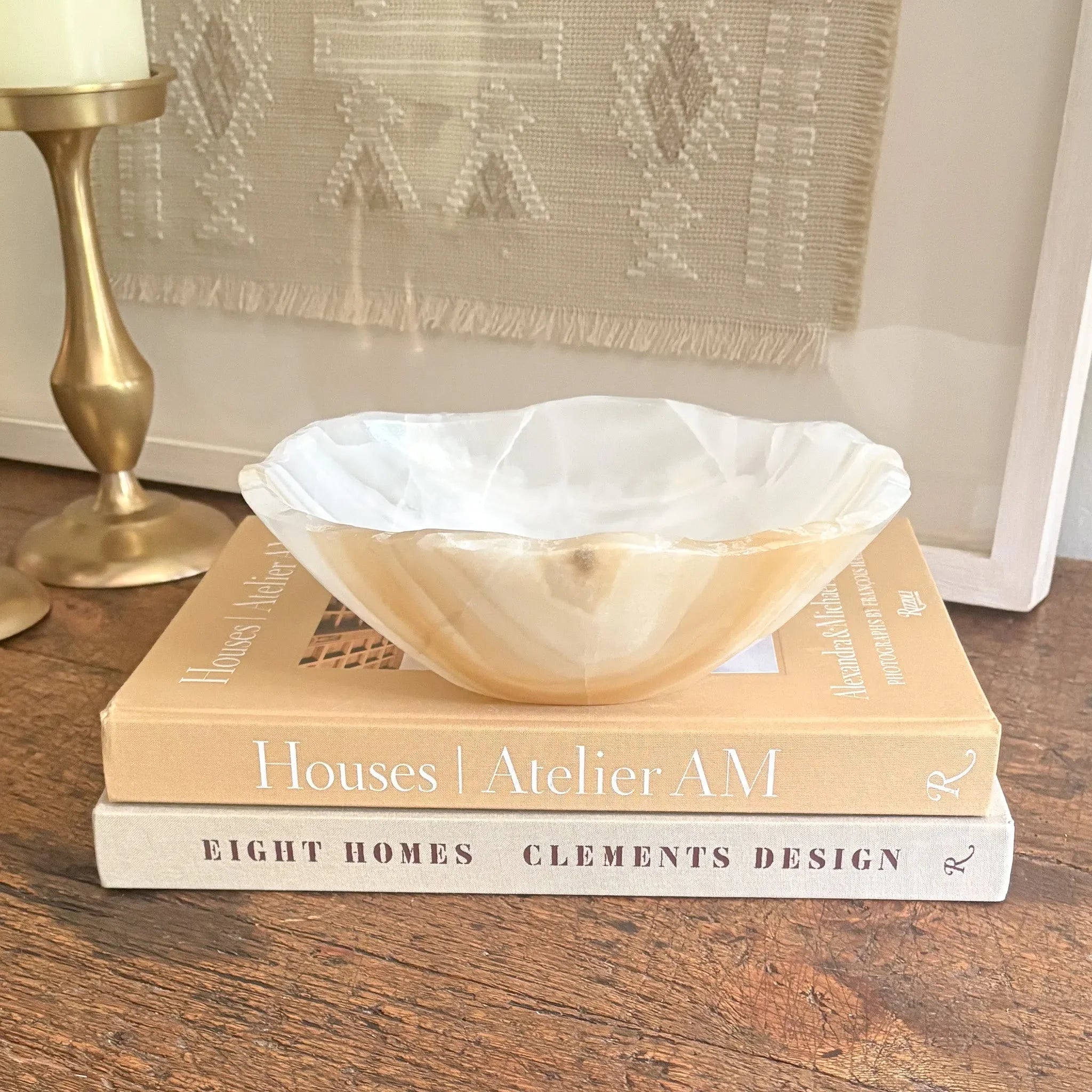 Hand Carved Amber Onyx Bowl - The Mayfair Hall