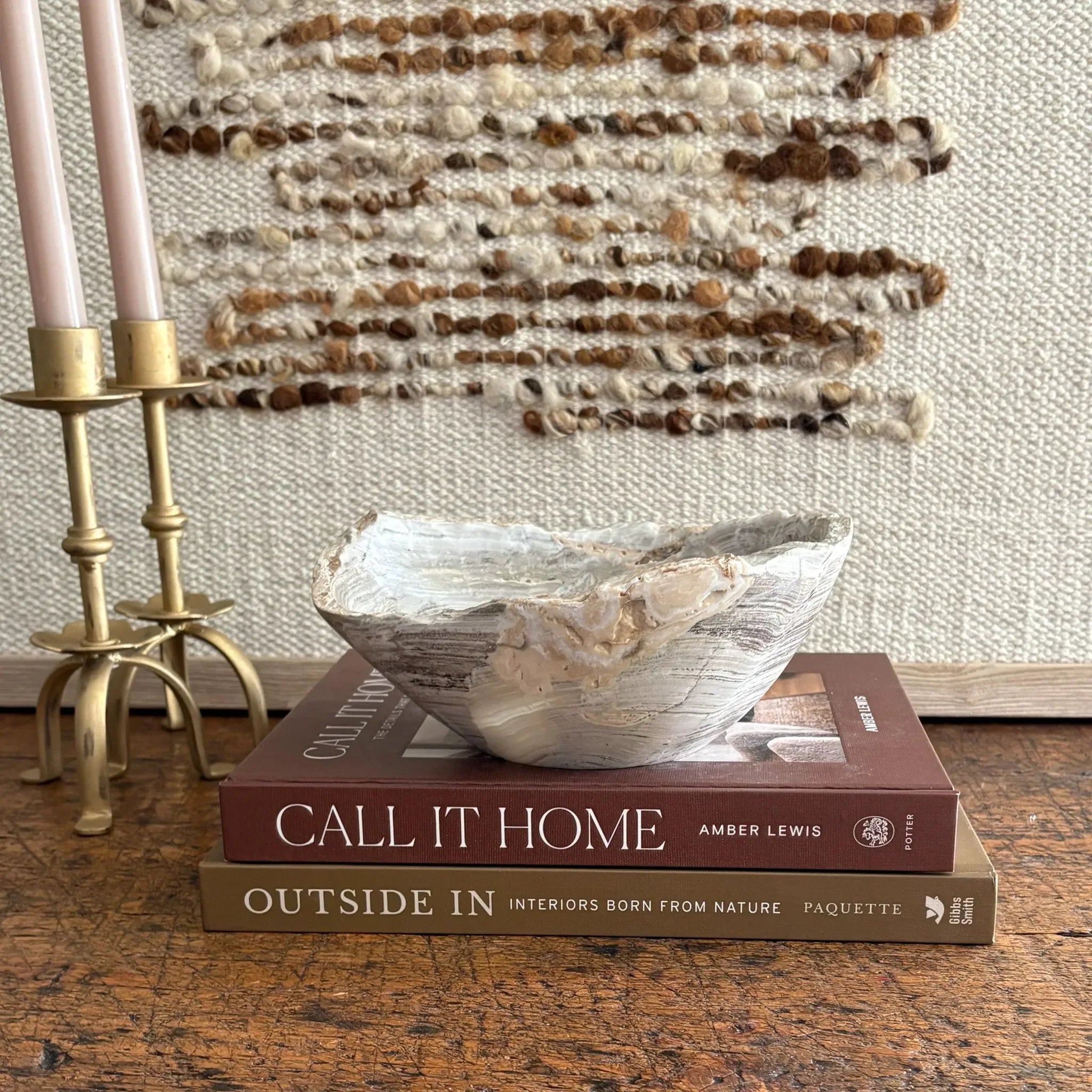 Hand Carved Amber Onyx Bowl - The Mayfair Hall
