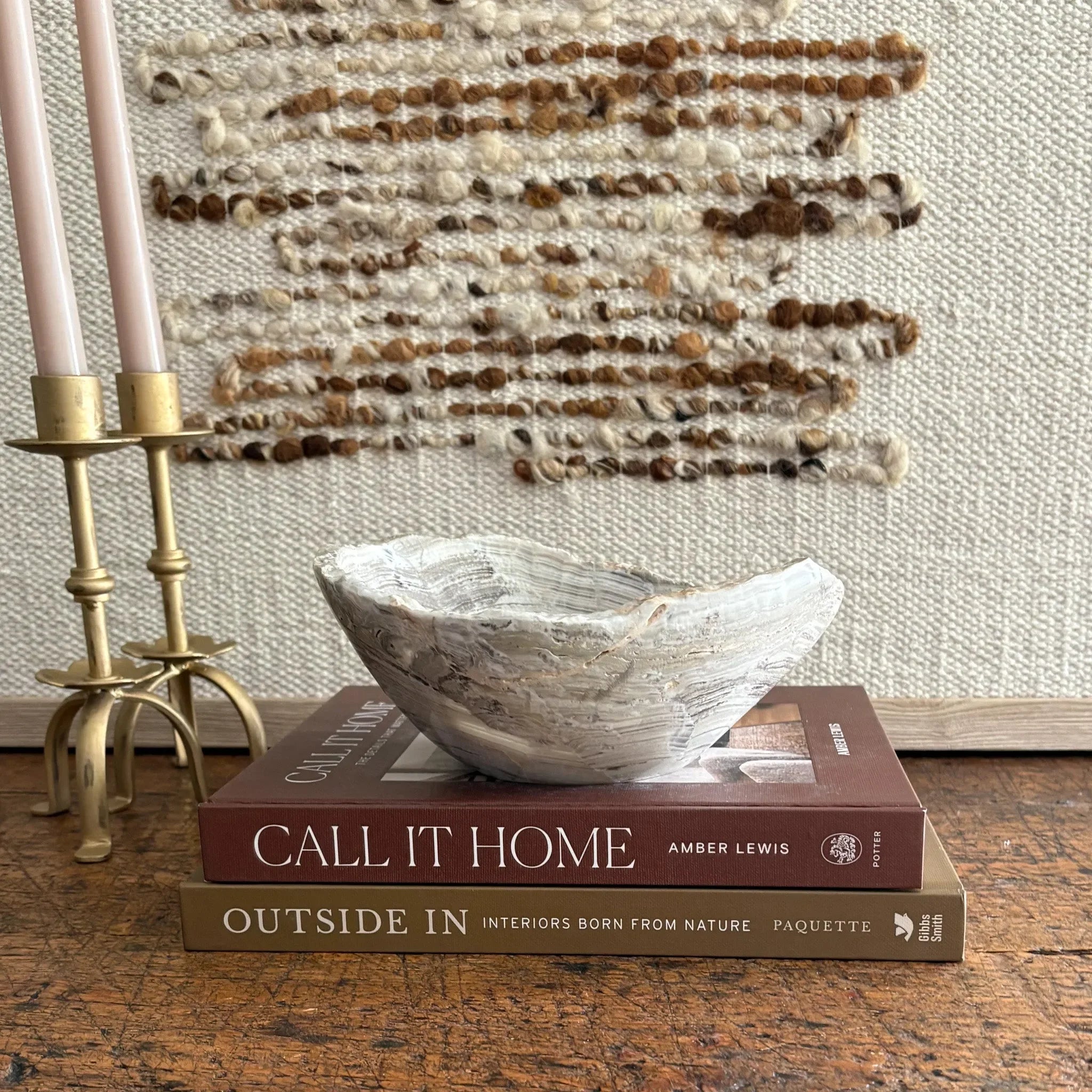 Hand Carved Amber Onyx Bowl - The Mayfair Hall