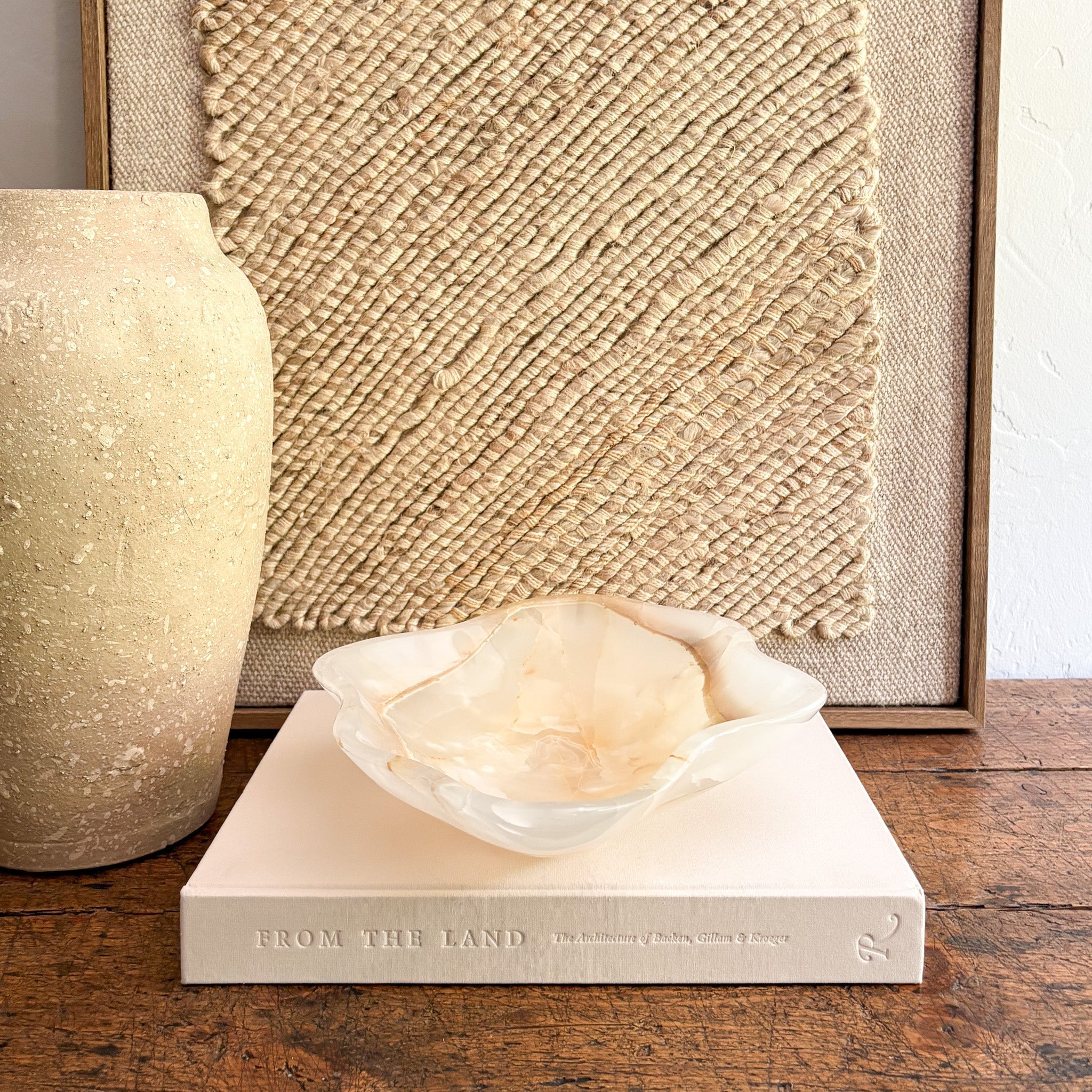 Hand Carved White Onyx Bowl