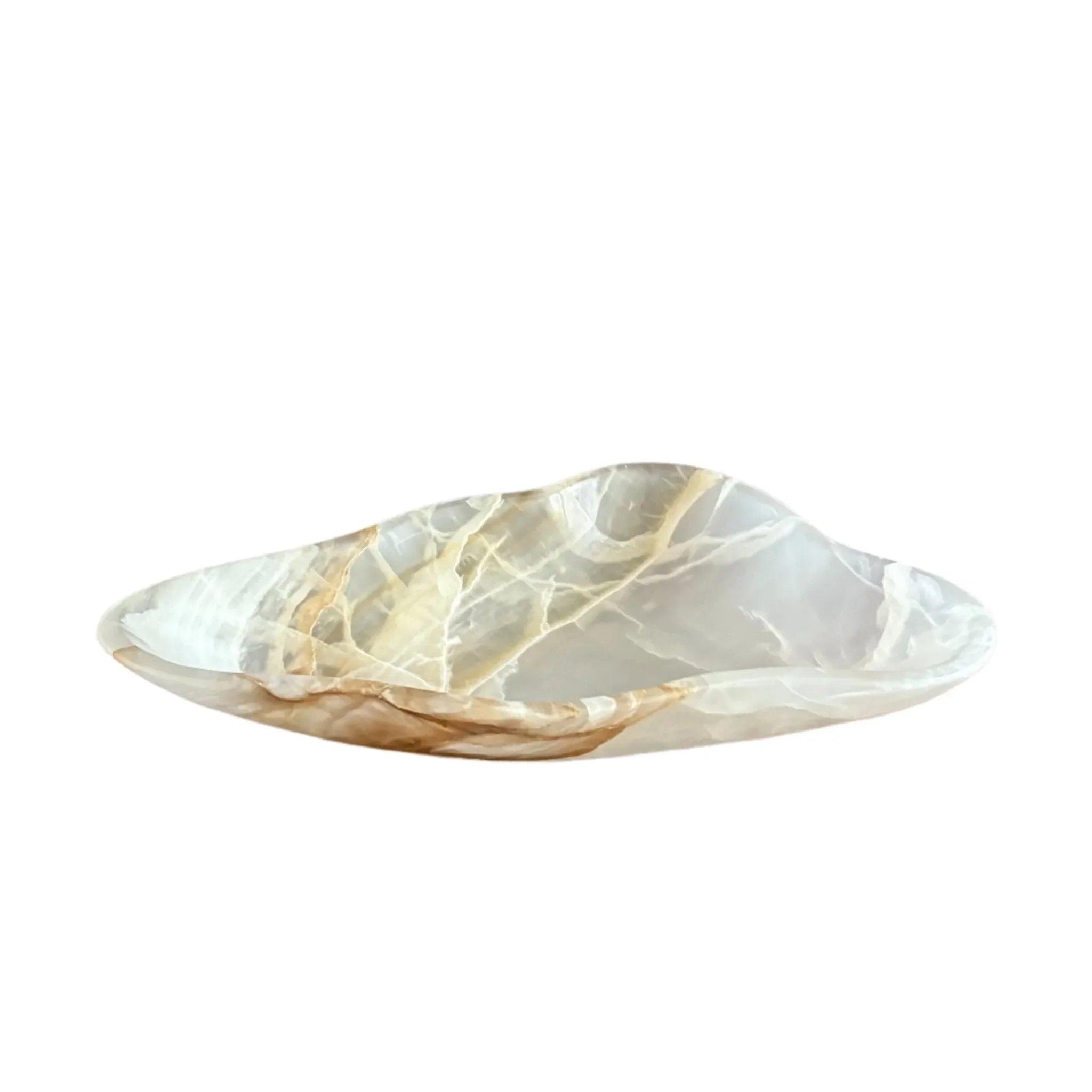Hand Carved White Onyx Bowl - The Mayfair Hall