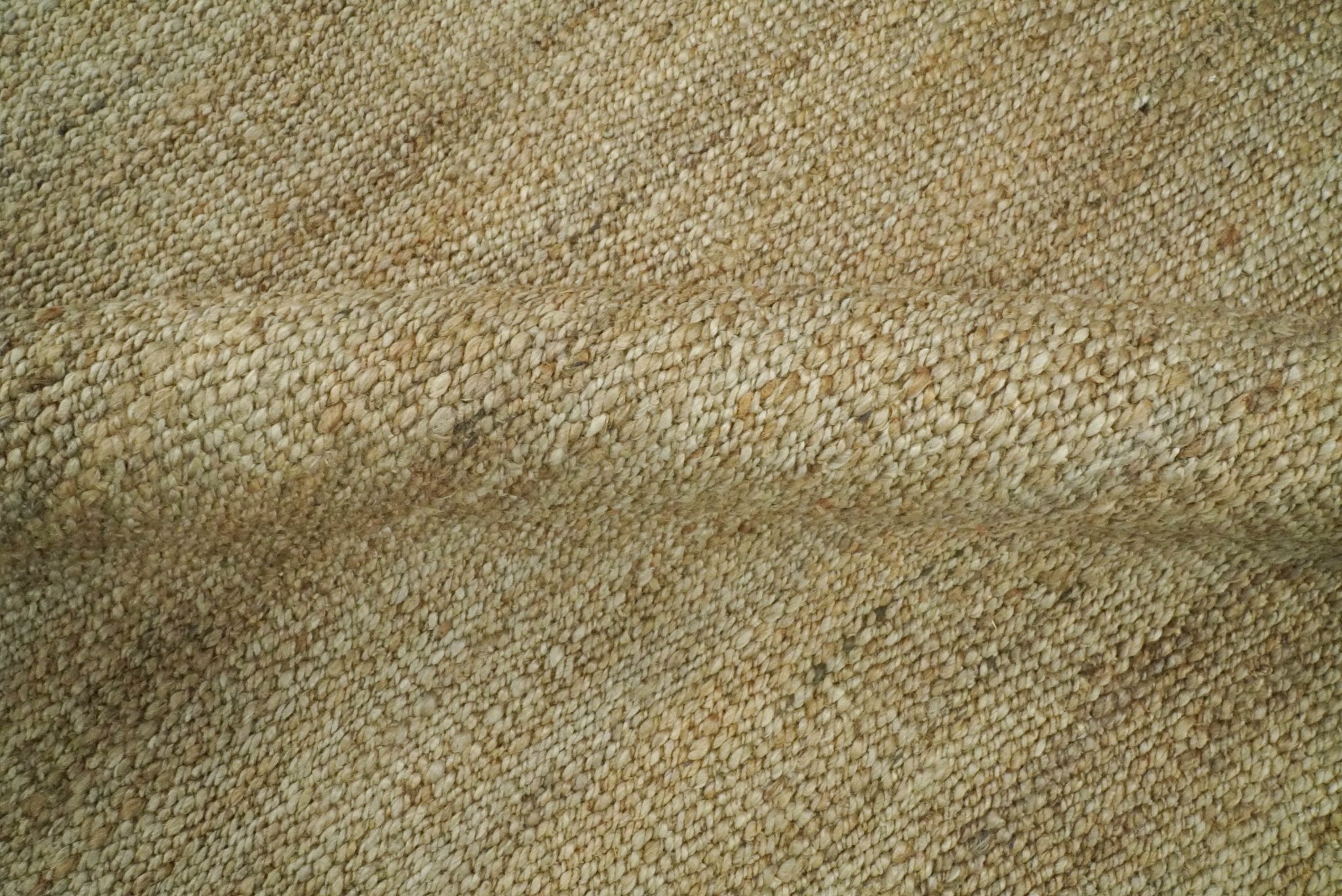 Hand Woven Natural Fiber Brown Natural Jute Rug