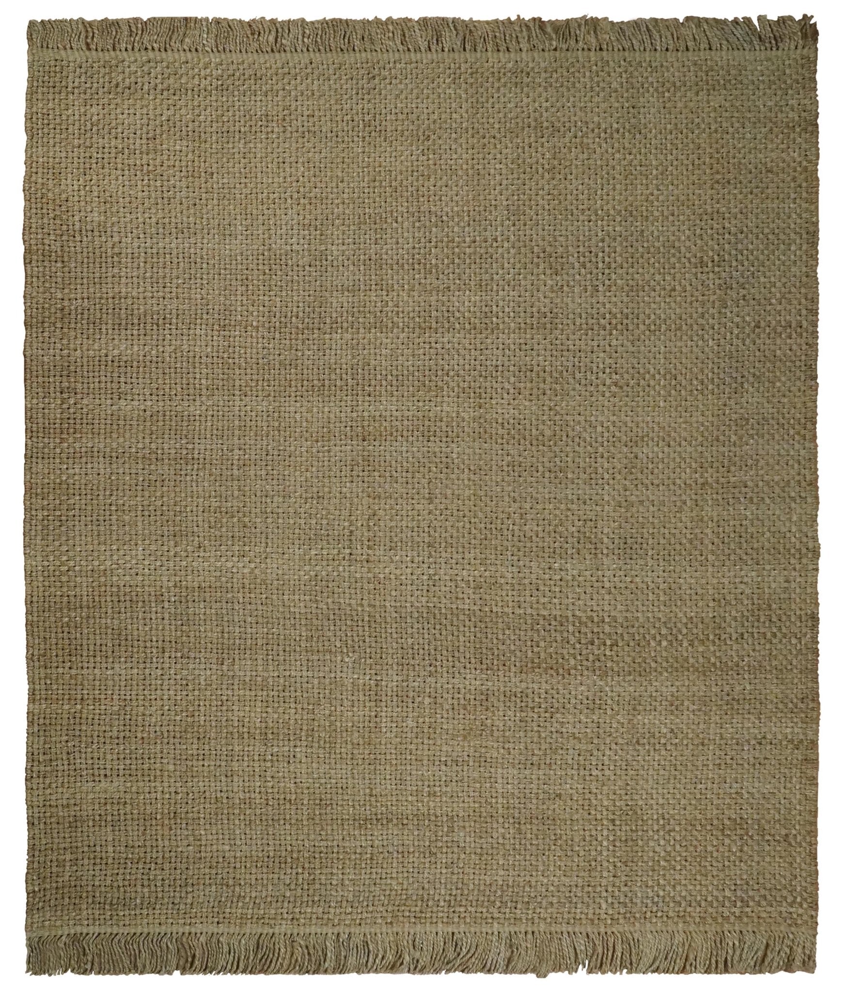 Hand Woven Jute Rug in Natural Fiber Brown