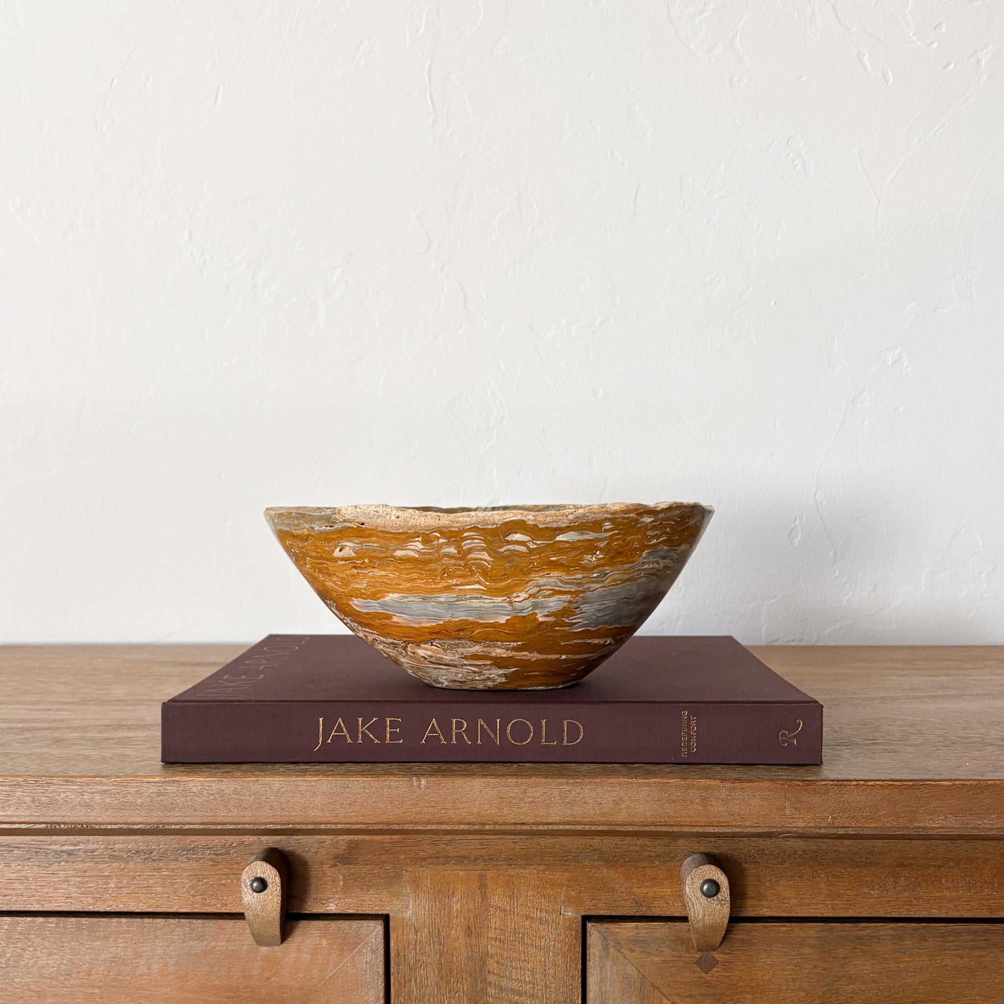 Hand Carved Grey Onyx Bowl