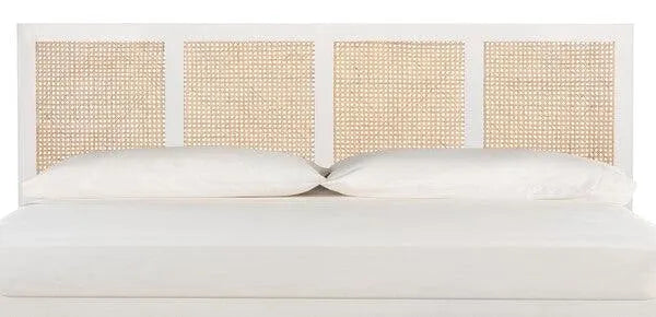 Safavieh Vienna White Wash Cane Headboard