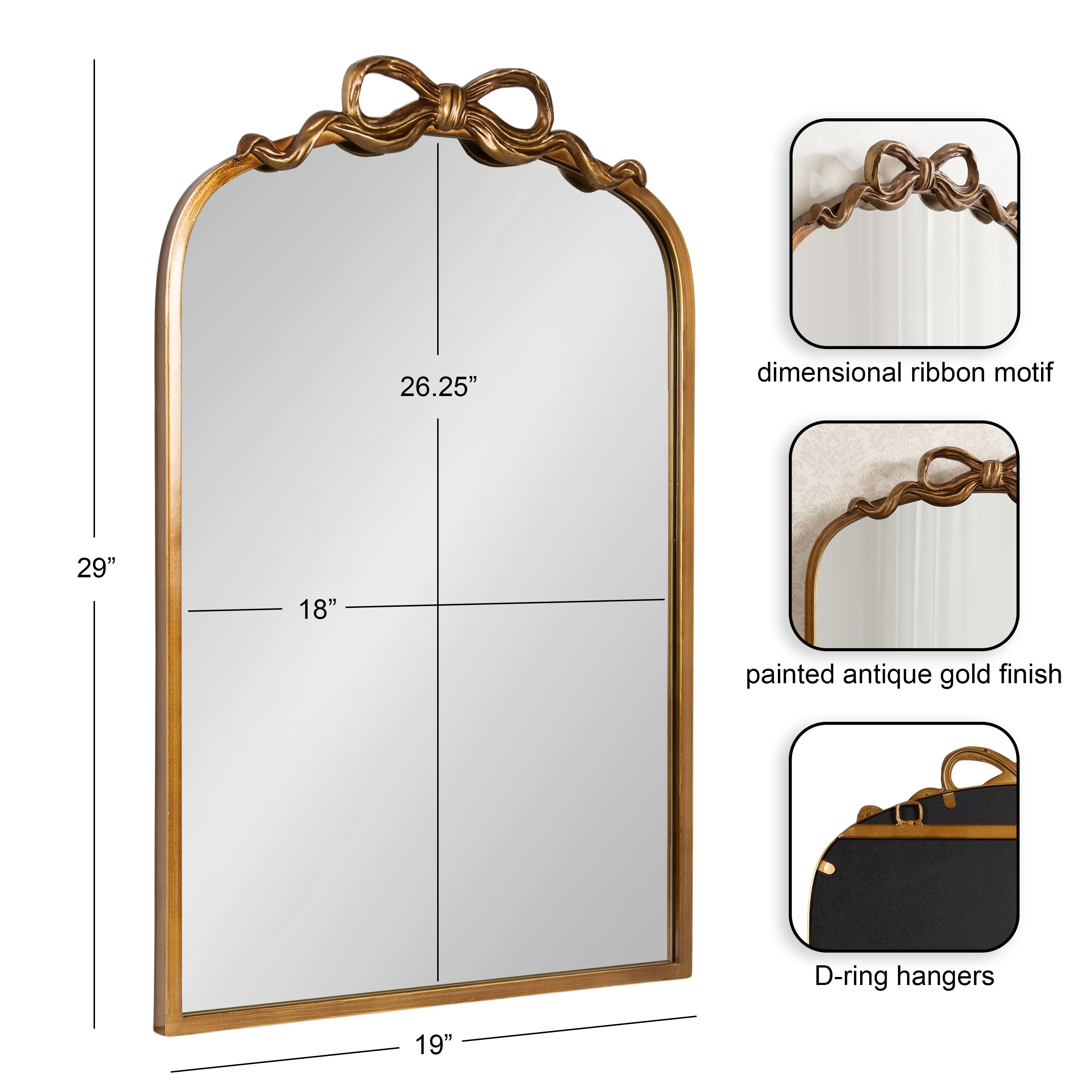 Arendahl Ribbon Arched Mirror