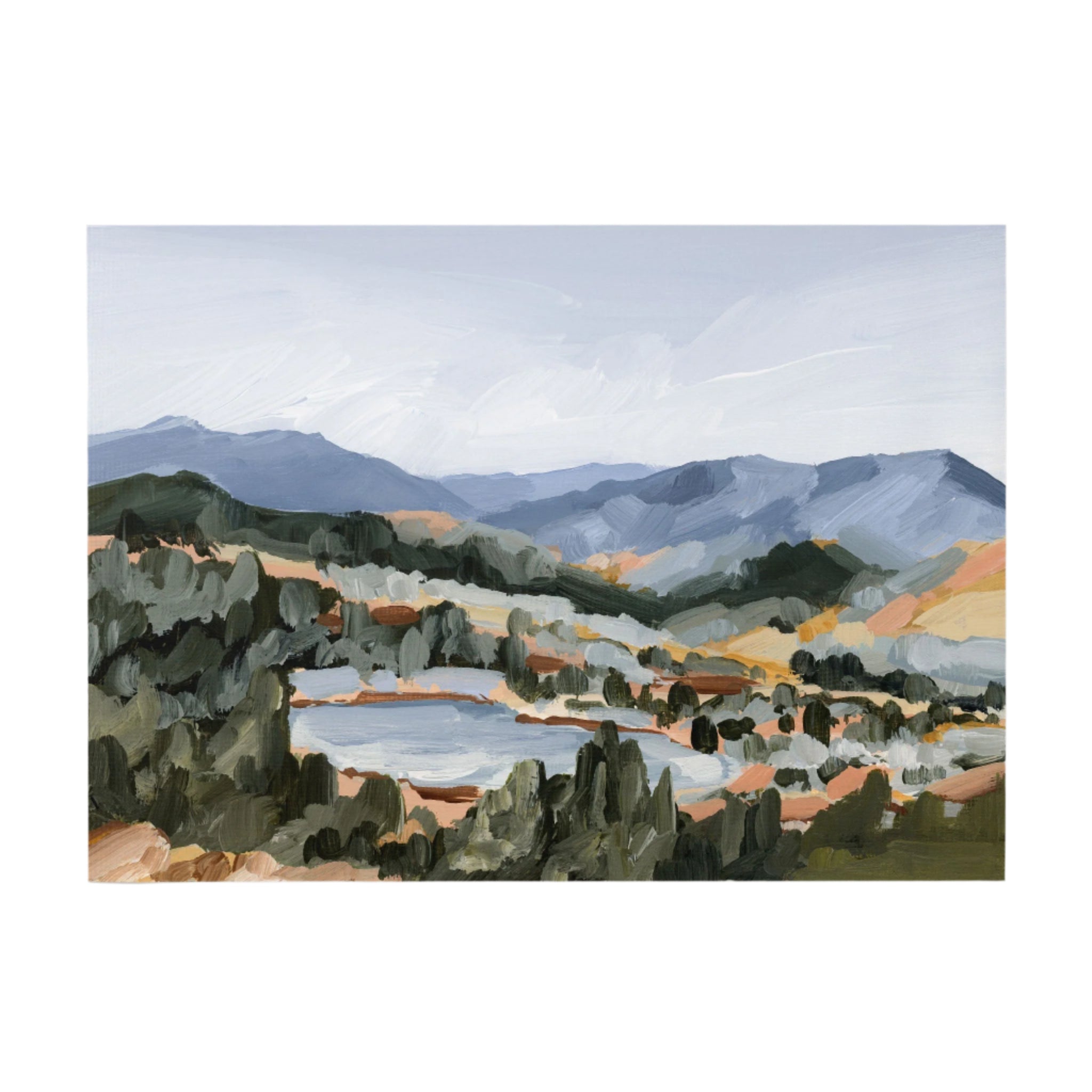 "Hike to the Top" Art Print