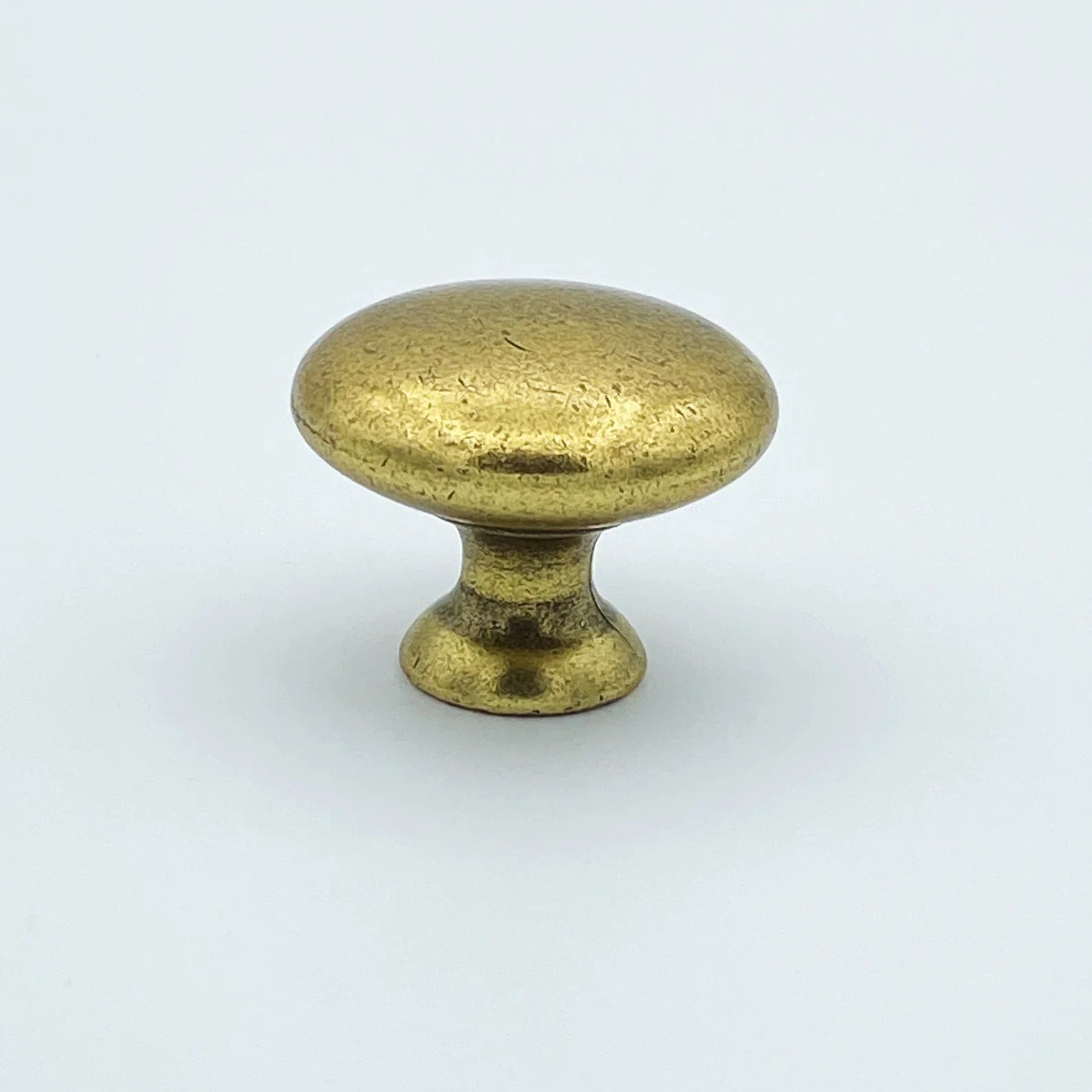 Round "Capri" Antique Brass Round Cabinet Knob