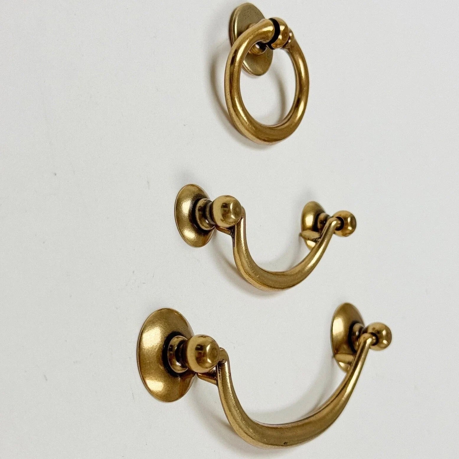 Ring Pulls "Bail" Antique Brass Hardware