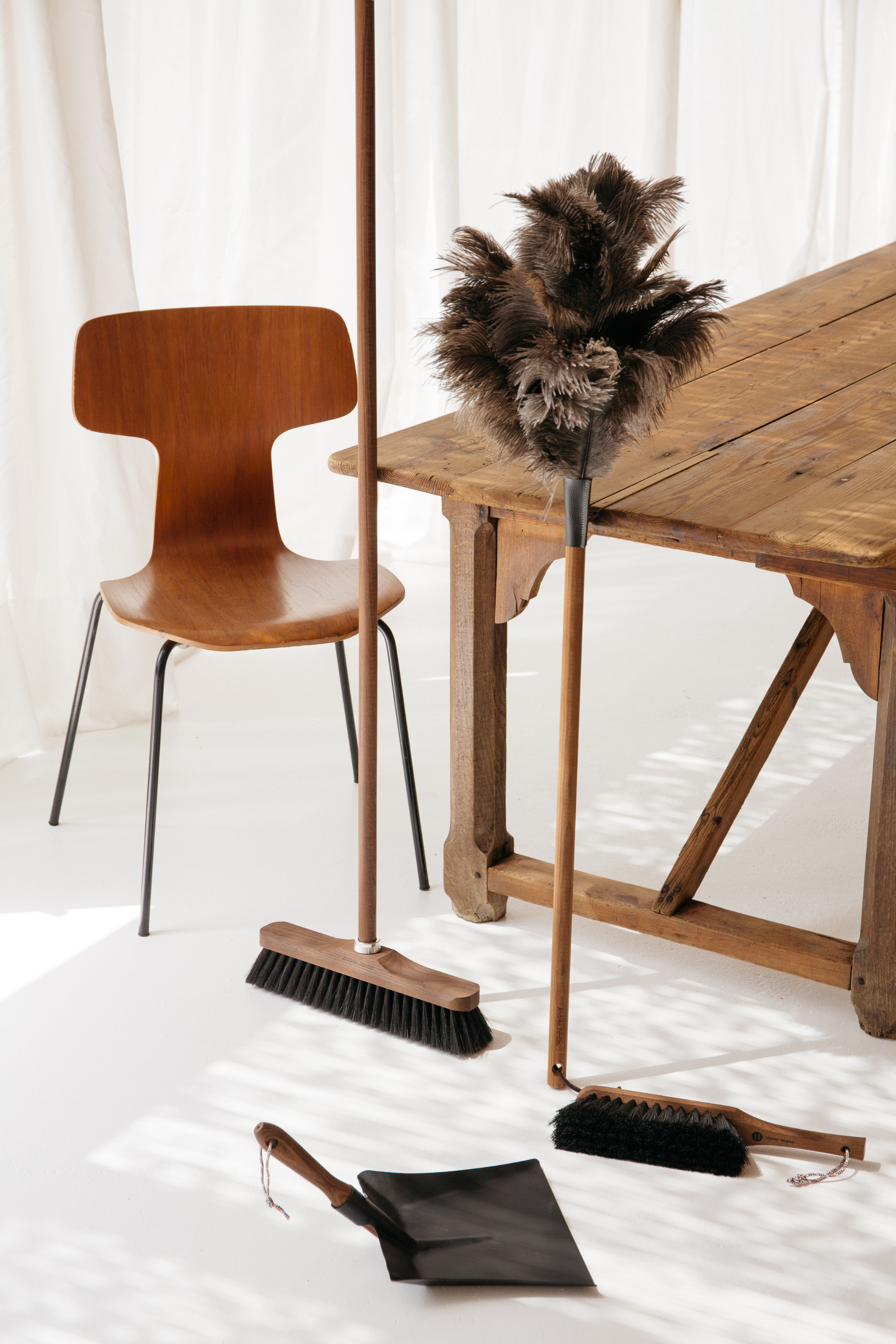 Andree Jardin "Heritage" Ash Wood Broom Handle