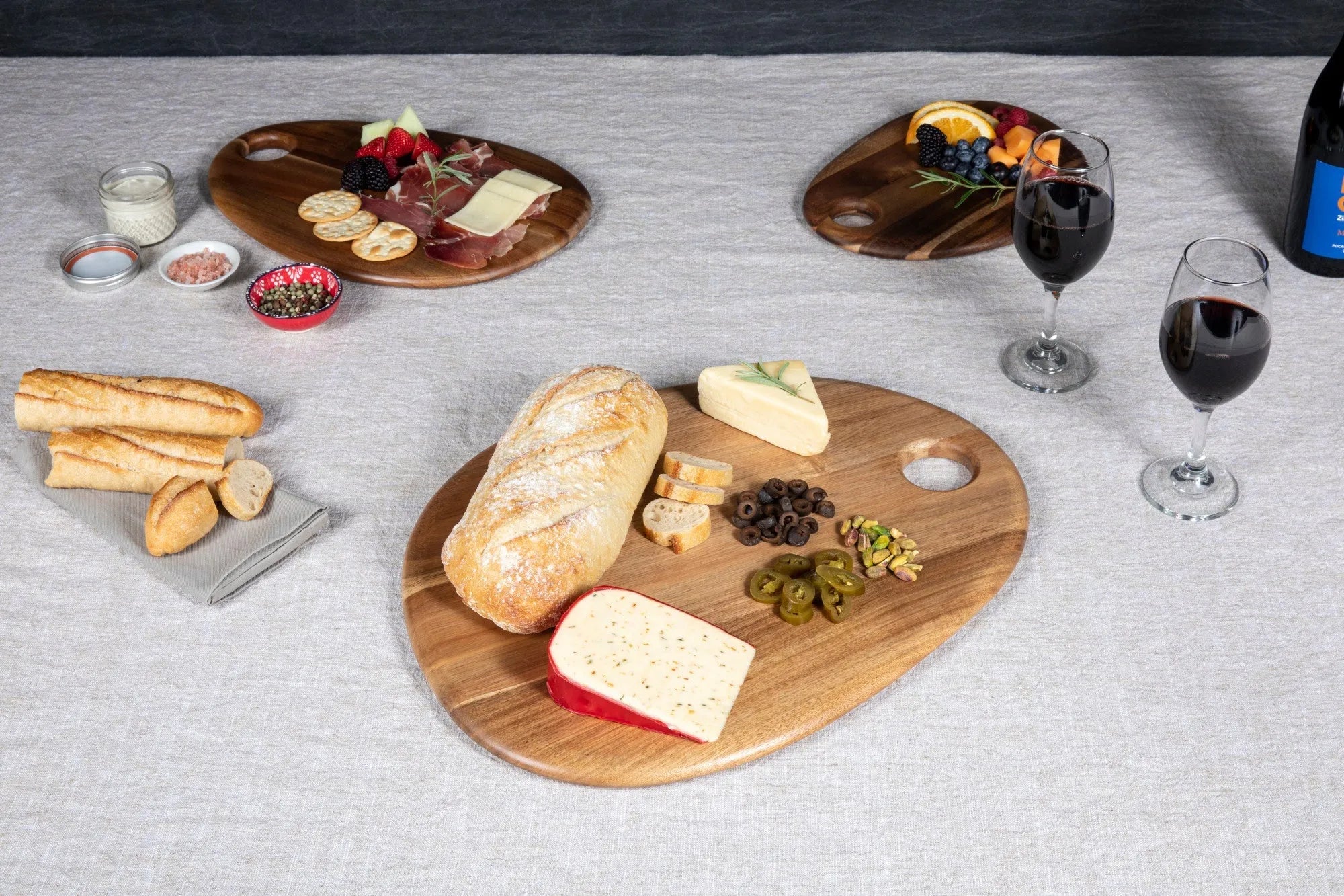 Pebble Shaped Acacia Serving Board 18" x 15" - The Mayfair Hall