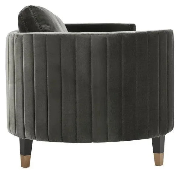 Winford Velvet Sofa in Giotto Mouse - The Mayfair Hall