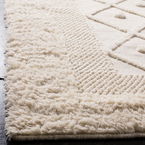 Kenya Moroccan Wool Rug in Ivory
