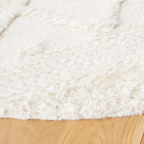 Kenya Moroccan Wool Rug in Ivory