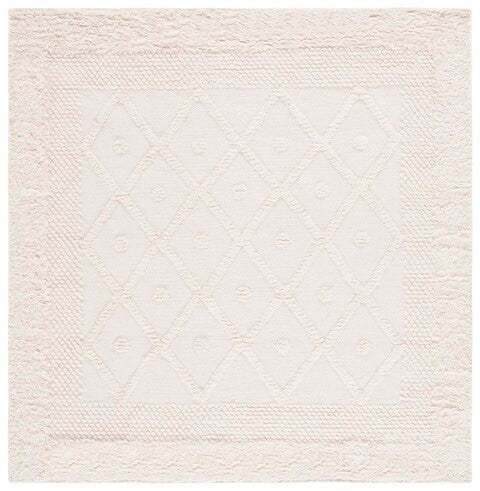 Kenya Moroccan Wool Rug in Ivory