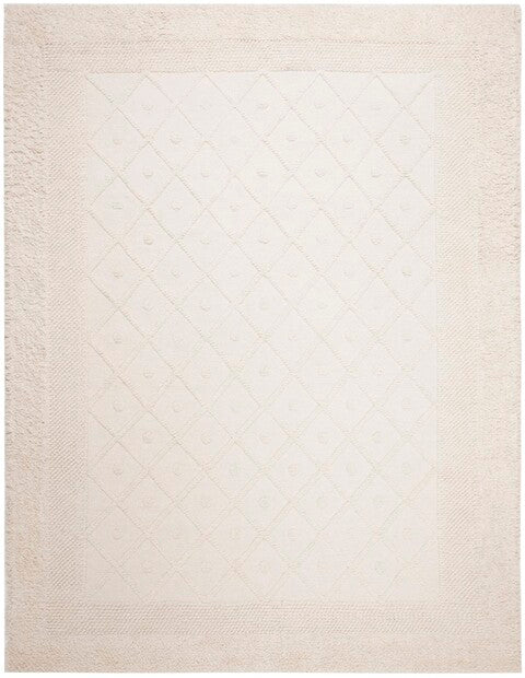 Kenya Moroccan Wool Rug in Ivory