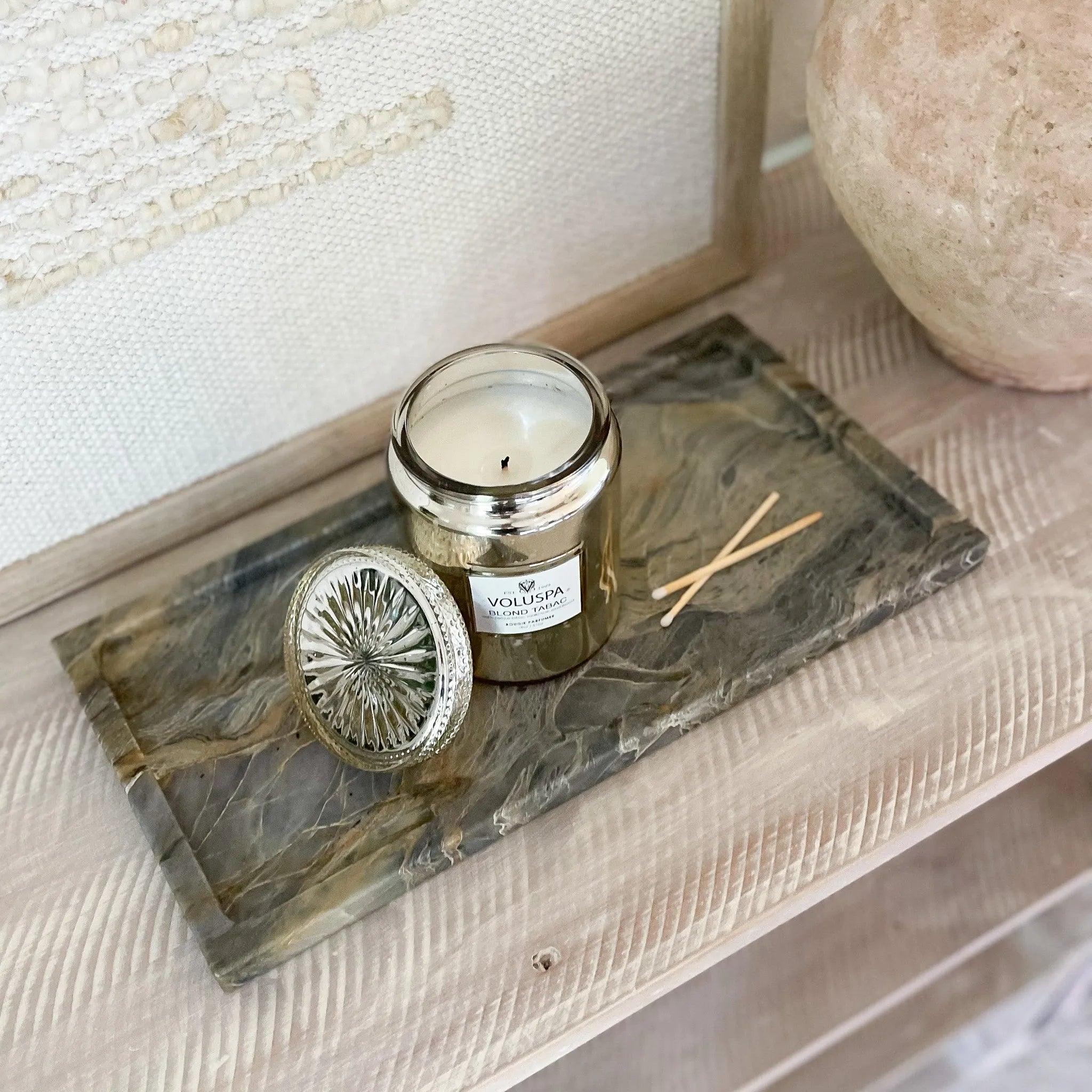 Large Pocahontas Marble Tray