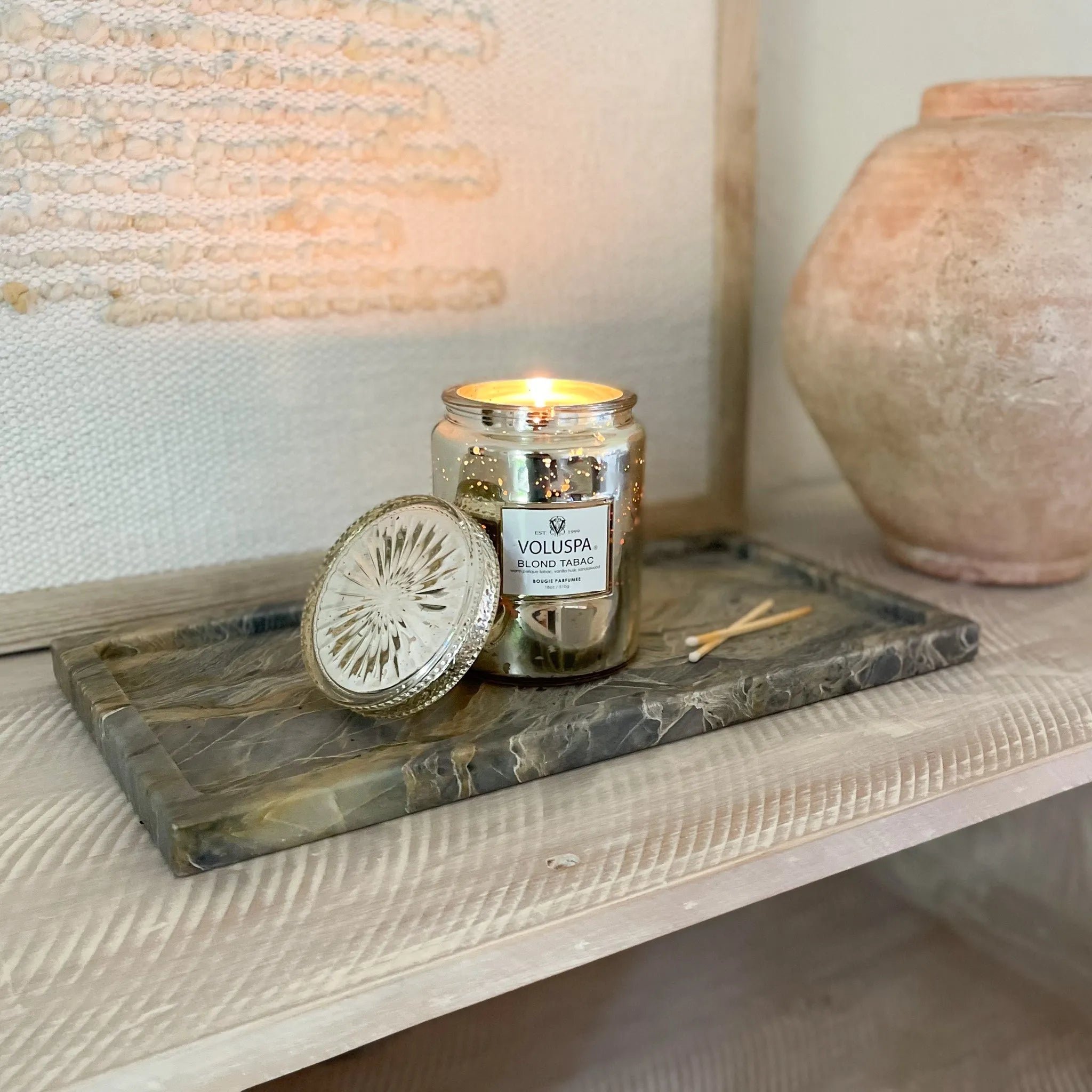 Large Pocahontas Marble Tray