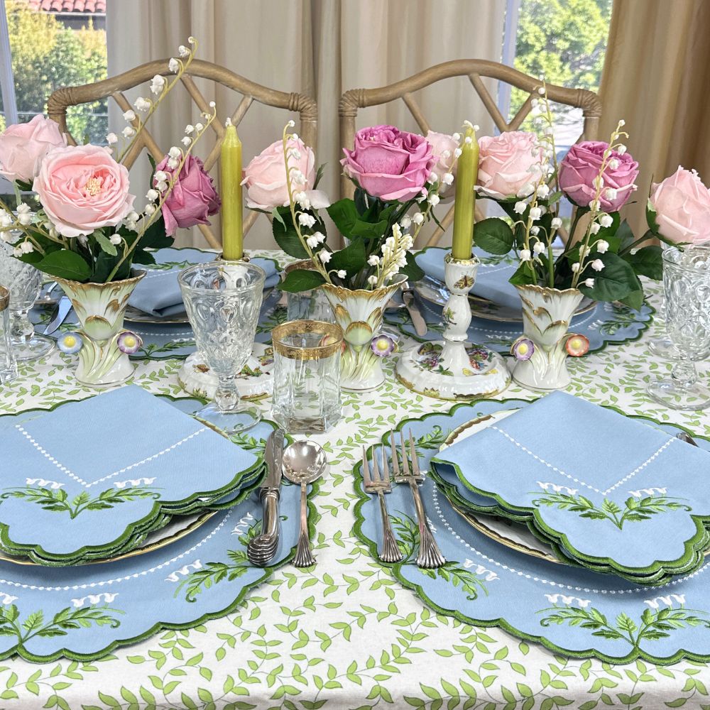 Tilly Napkin - Lily of the Valley (Set of 4)