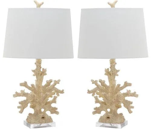 Safavieh Coral Branch Cream Table Lamp - Set of 2