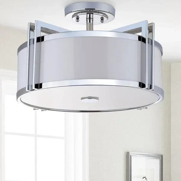 Orb Acrylic Ceiling Light in Chrome - The Mayfair Hall