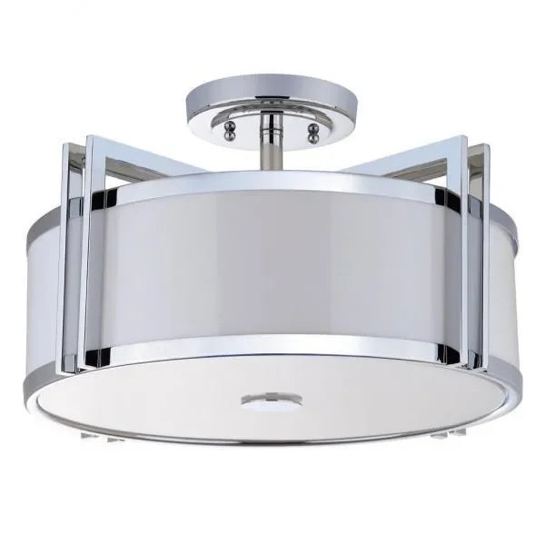 Orb Acrylic Ceiling Light in Chrome - The Mayfair Hall