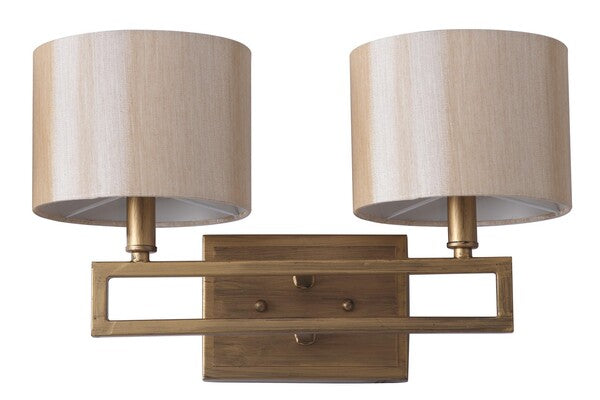 Catena Steel Wall Sconce in Antique Gold