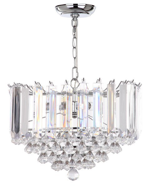 Hampton 2 Light Chrome 16.5 Inch Dia Glass Pendant Lamp - The Mayfair Hall