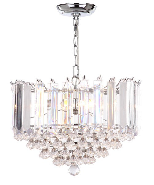 Hampton 2 Light Chrome 16.5 Inch Dia Glass Pendant Lamp - The Mayfair Hall