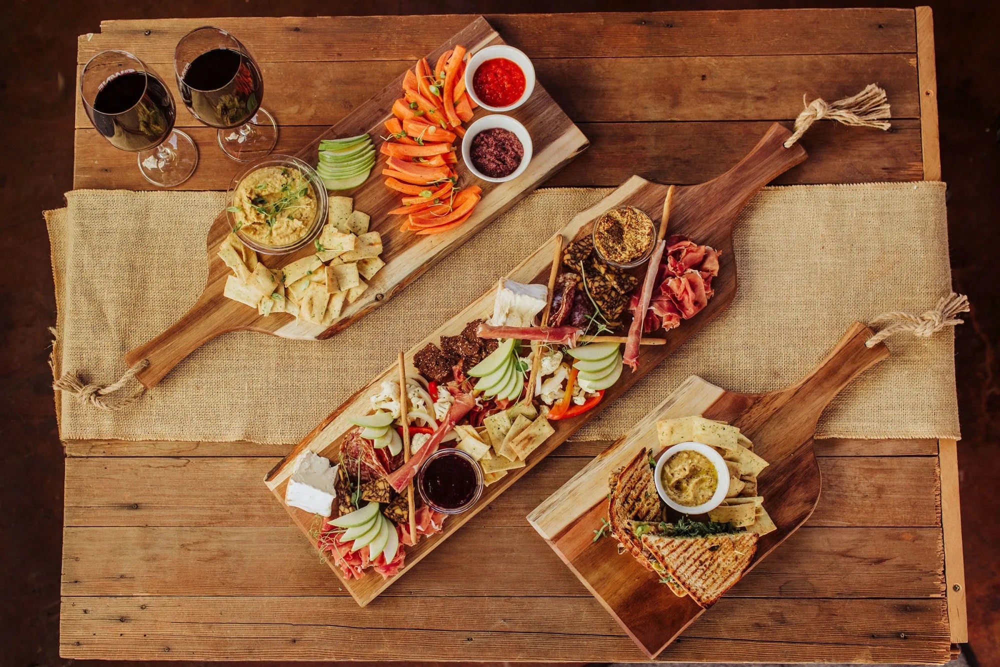 Set of 3 Artisan Serving Planks (18", 24", 30") - The Mayfair Hall