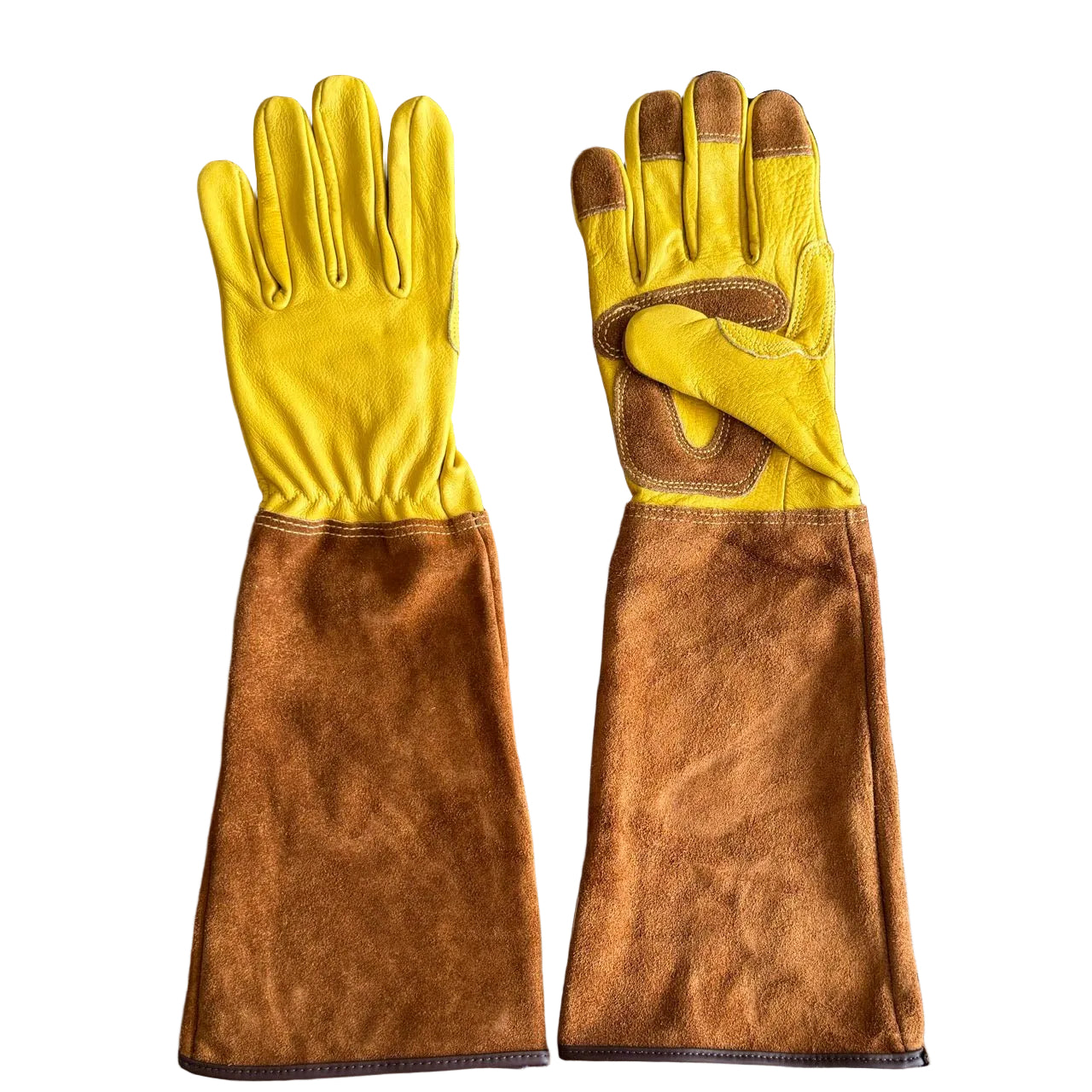 Long Garden Gloves - Rose Pruning Gloves (Soft Cowhide)