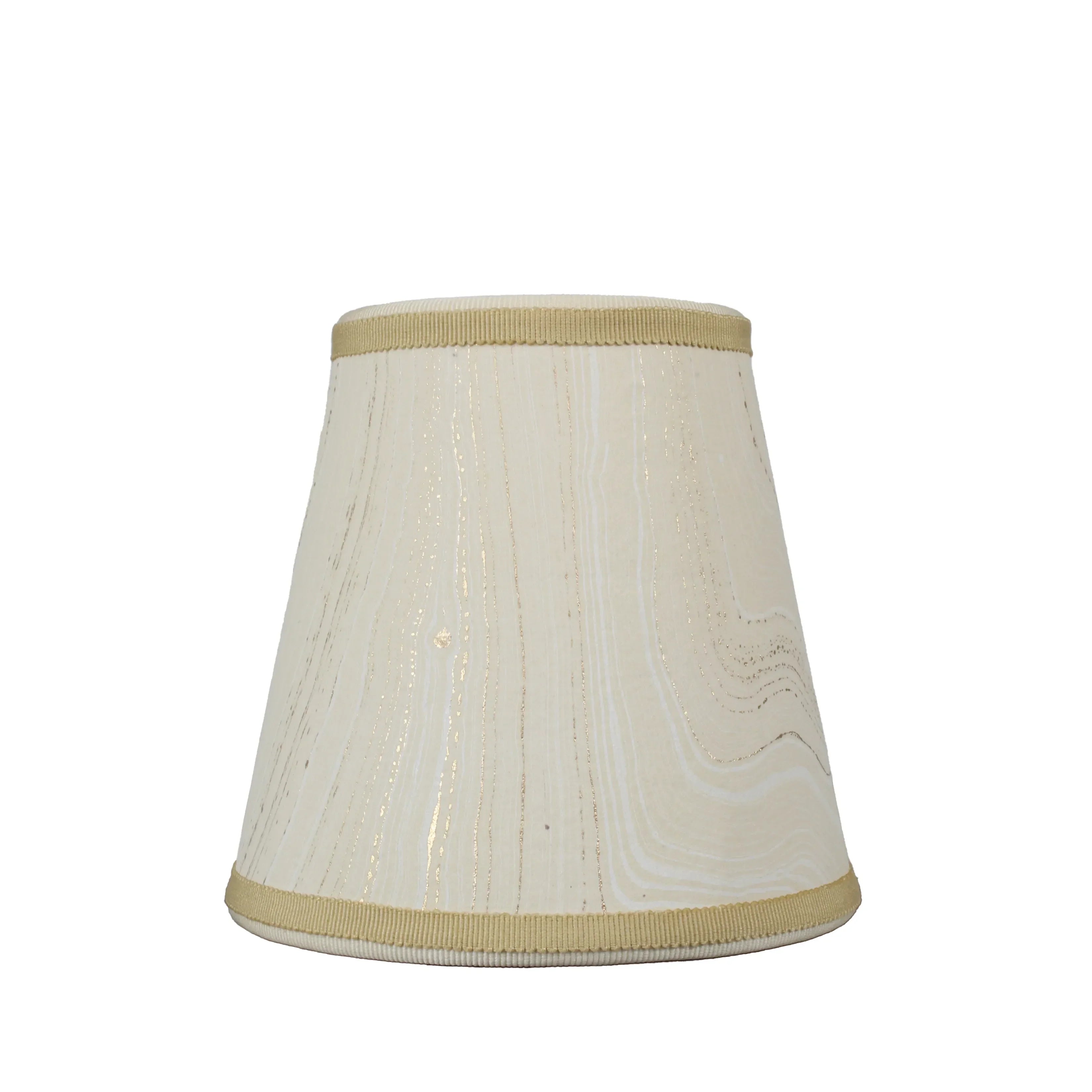 Small Marble Shade Cover in Ivory (with Gold trim) - The Mayfair Hall