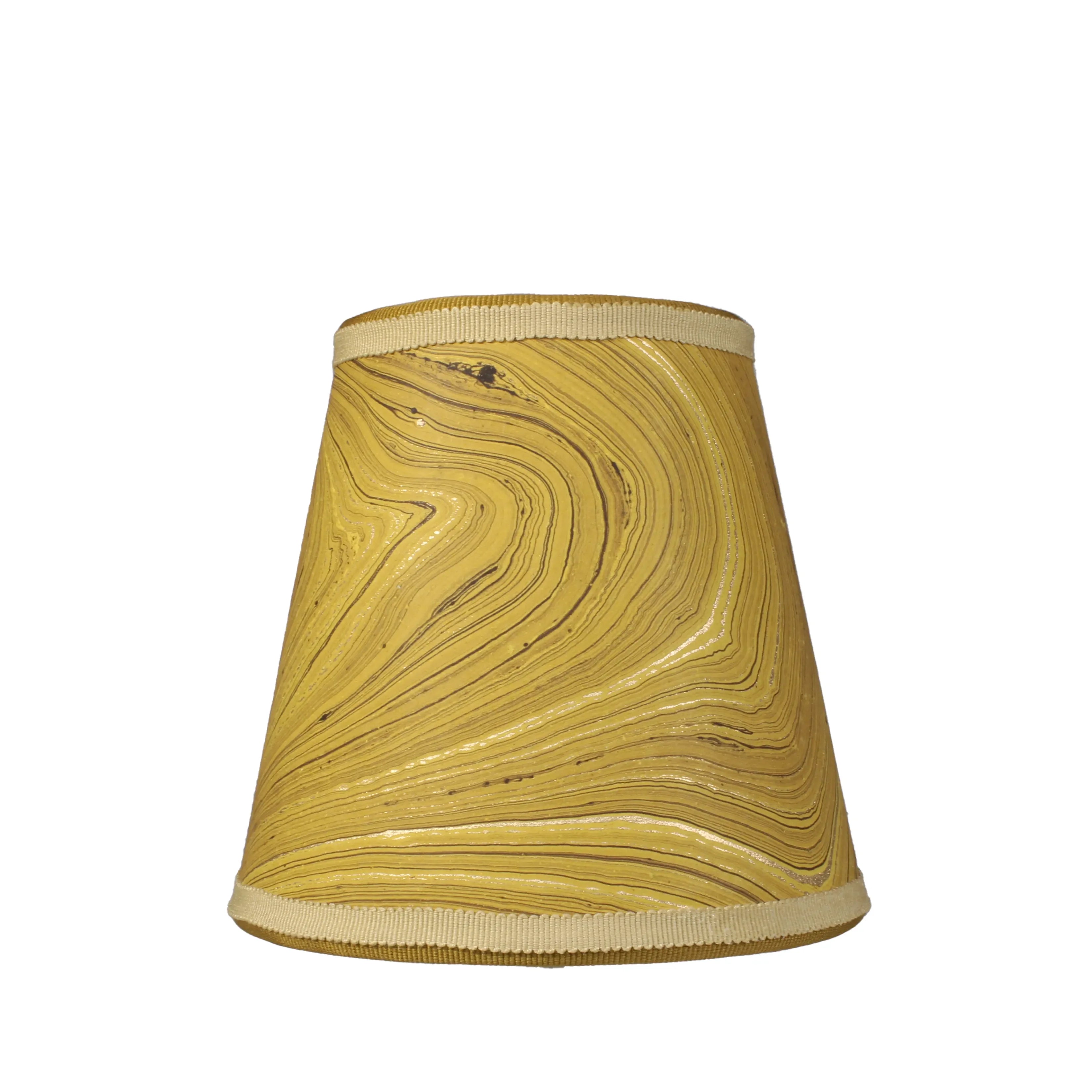 Small Marble Shade Cover in Ochre - The Mayfair Hall