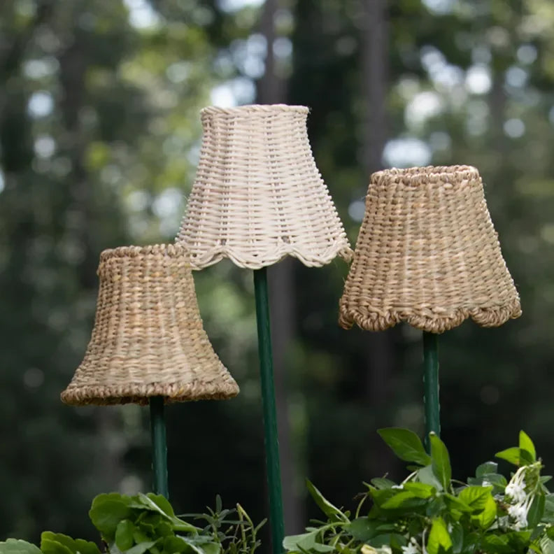 Petite Handwoven Lampshades (Scalloped Base) - The Mayfair Hall