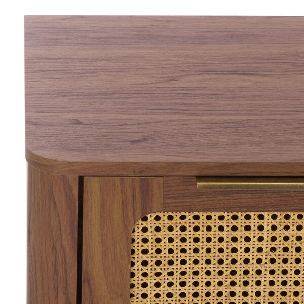 Brey 3 Drawer Media Stand in Walnut