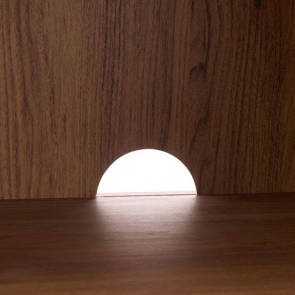 Brey 3 Drawer Media Stand in Walnut