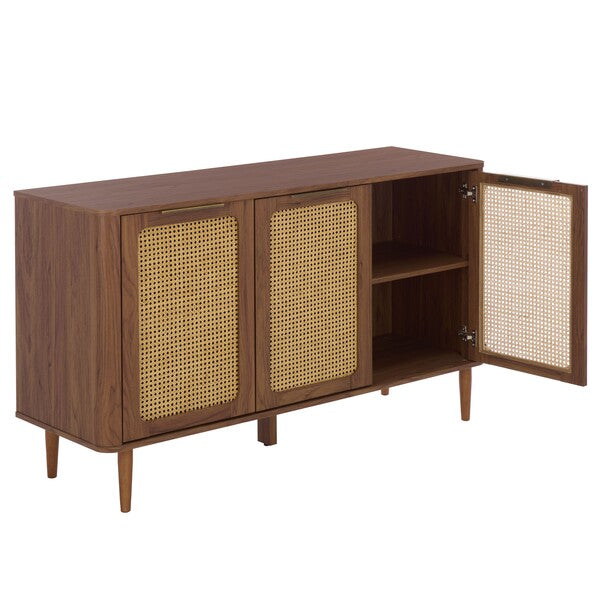 Brey 3 Drawer Media Stand in Walnut