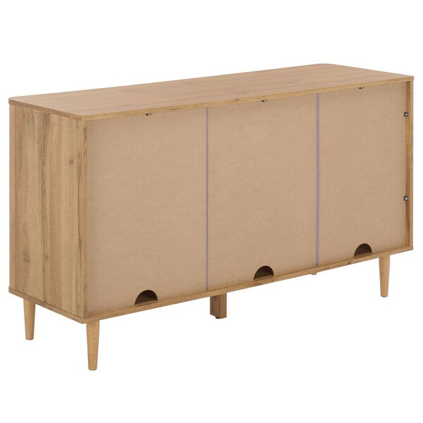 Brey 3 Drawer Media Stand in Oak