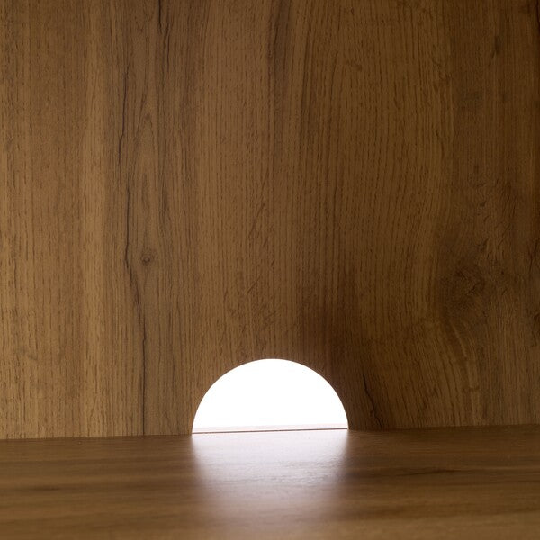 Brey 3 Drawer Media Stand in Oak