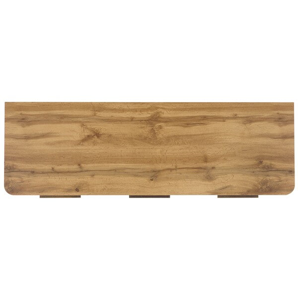 Brey 3 Drawer Media Stand in Oak