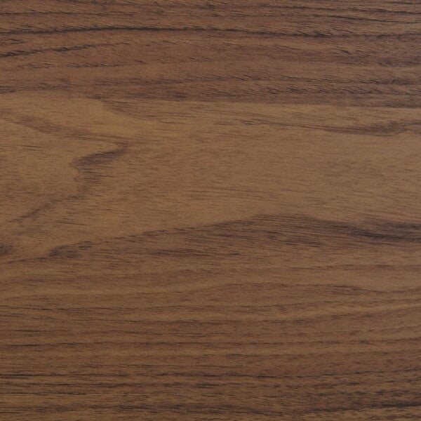 Galio 2 Drawer Nightstand in Walnut with Gold Ring Pulls