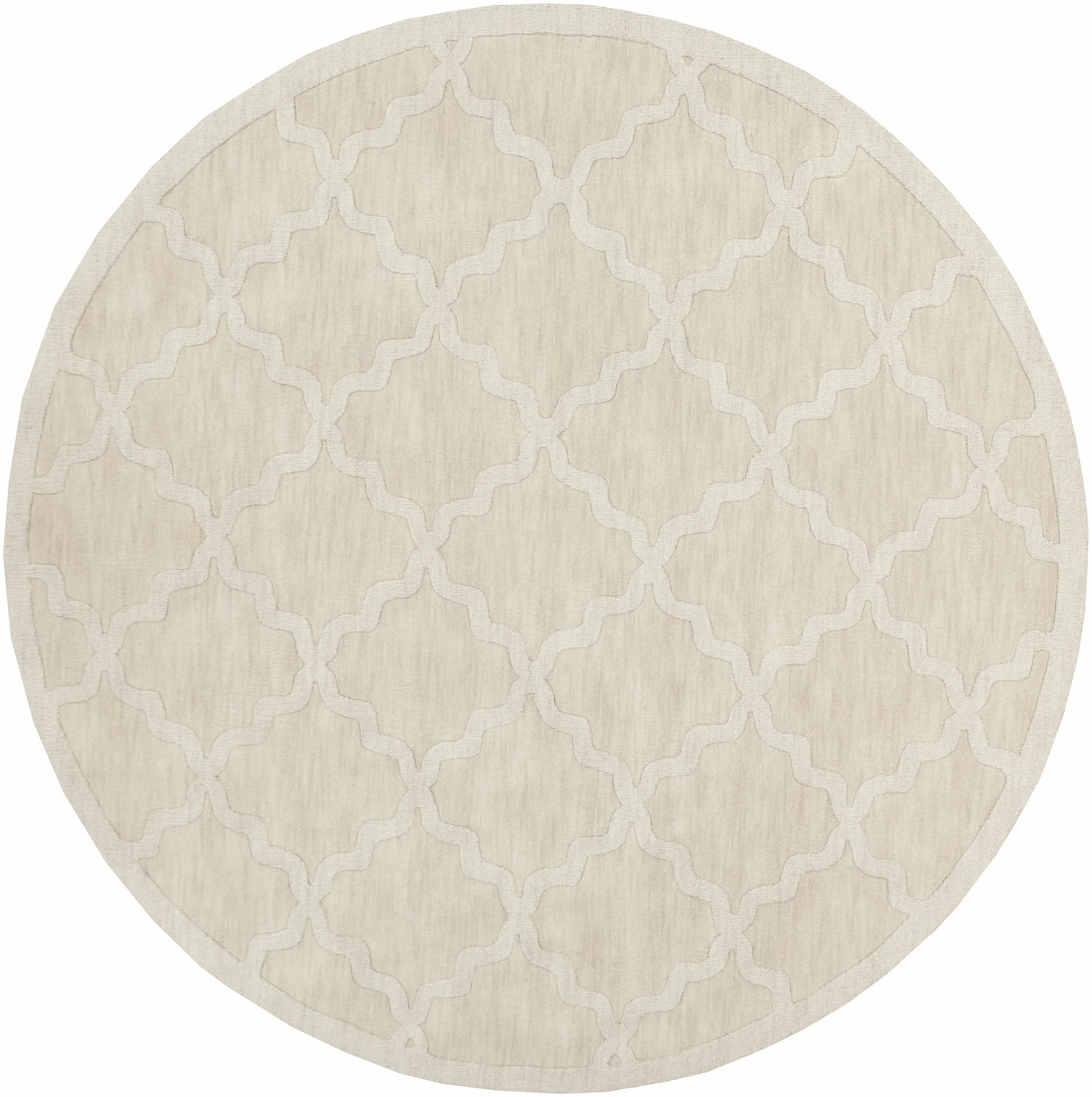 Orick Wool Area Rug in Ivory