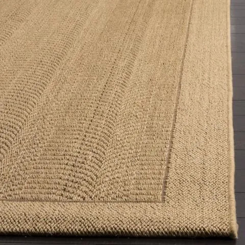 Palm Beach Sisal and Jute Rug in Maize with Curved Pattern