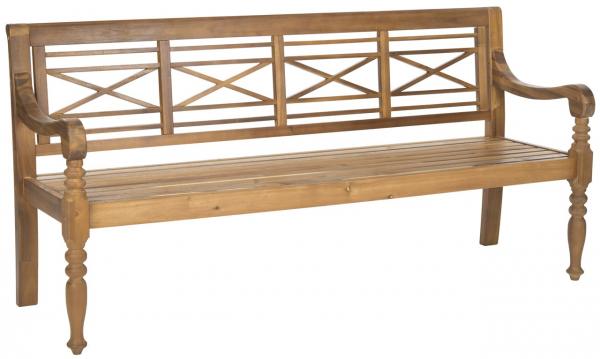 Karoo Wood Garden Bench in Natural