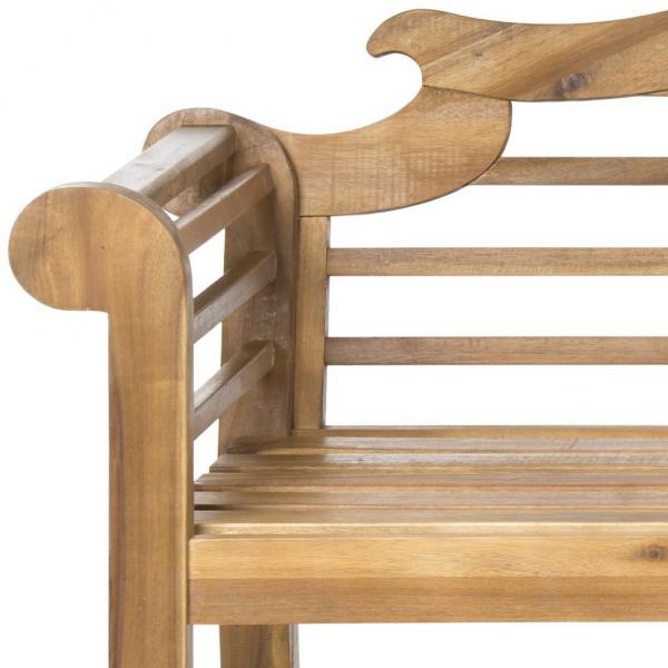 Khara Acacia Wood Garden Bench in Natural