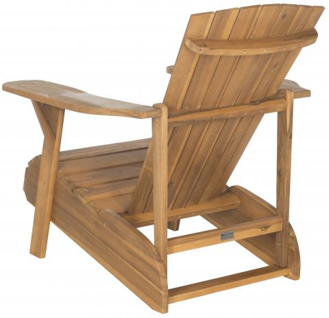 Vista Acacia Wood Adirondack Chair in Natural