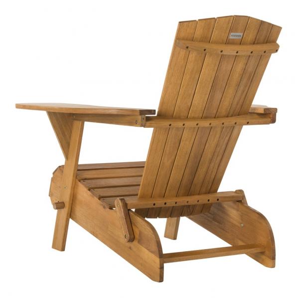 Breetel Wood Adirondack Chair in Natural (Set of 2)