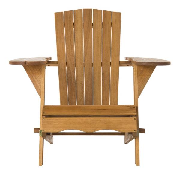 Breetel Wood Adirondack Chair in Natural (Set of 2)