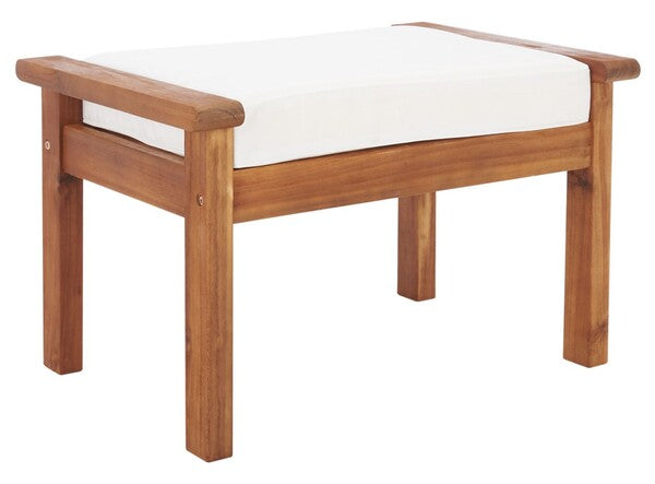 Loanna 6 Piece Outdoor Living Set in Natural with Beige Cushion